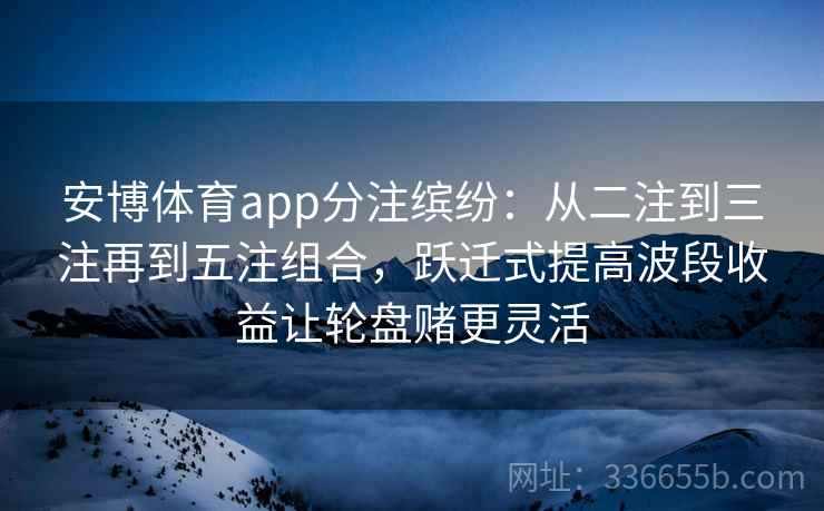 安博体育app分注缤纷：从二注到三注再到五注组合，跃迁式提高波段收益让轮盘赌更灵活