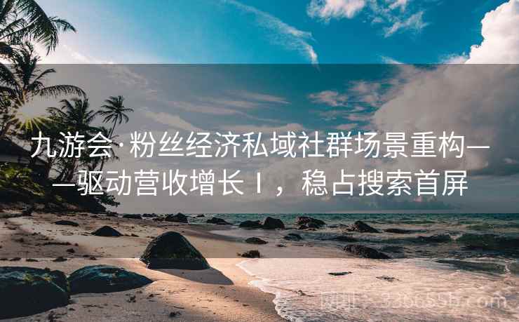 九游会·粉丝经济私域社群场景重构——驱动营收增长Ⅰ，稳占搜索首屏