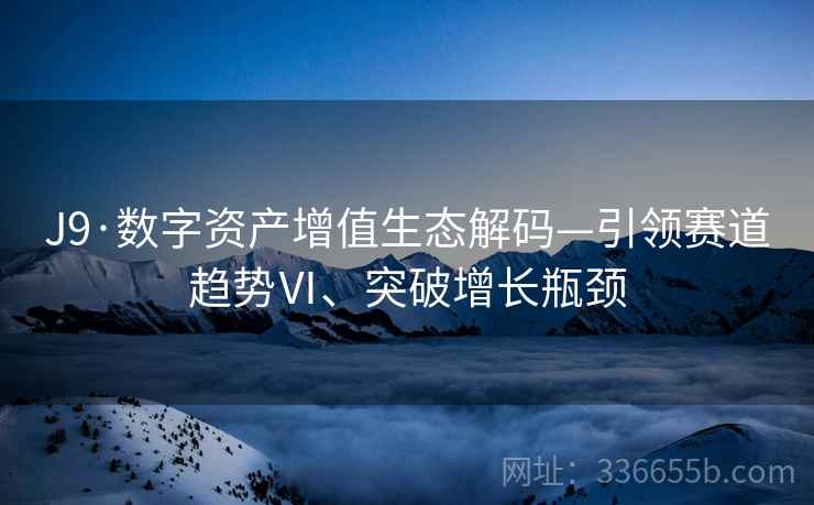 J9·数字资产增值生态解码—引领赛道趋势Ⅵ、突破增长瓶颈